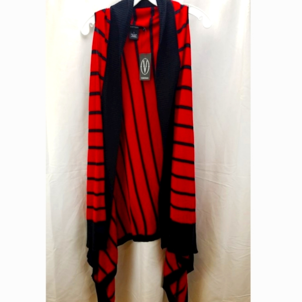 Vertigo Paris Red/Black Cardigan